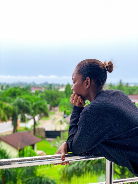Beautiful lady sight seeing the scene in Dar es Salaam